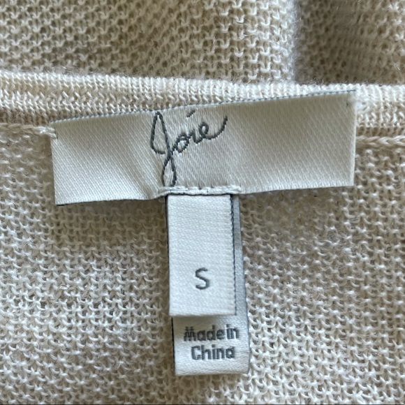 Joie Annalie Wool Linen Blend Fringed Sweater - Picture 6 of 12